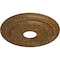 Ekena Millwork Federal Ceiling Medallion (Canopies up to 8 1/2"), 15 3/8"OD x 3 5/8"ID x 1"P, Smokey Topaz Crackle CM15FESTC - alternate 3
